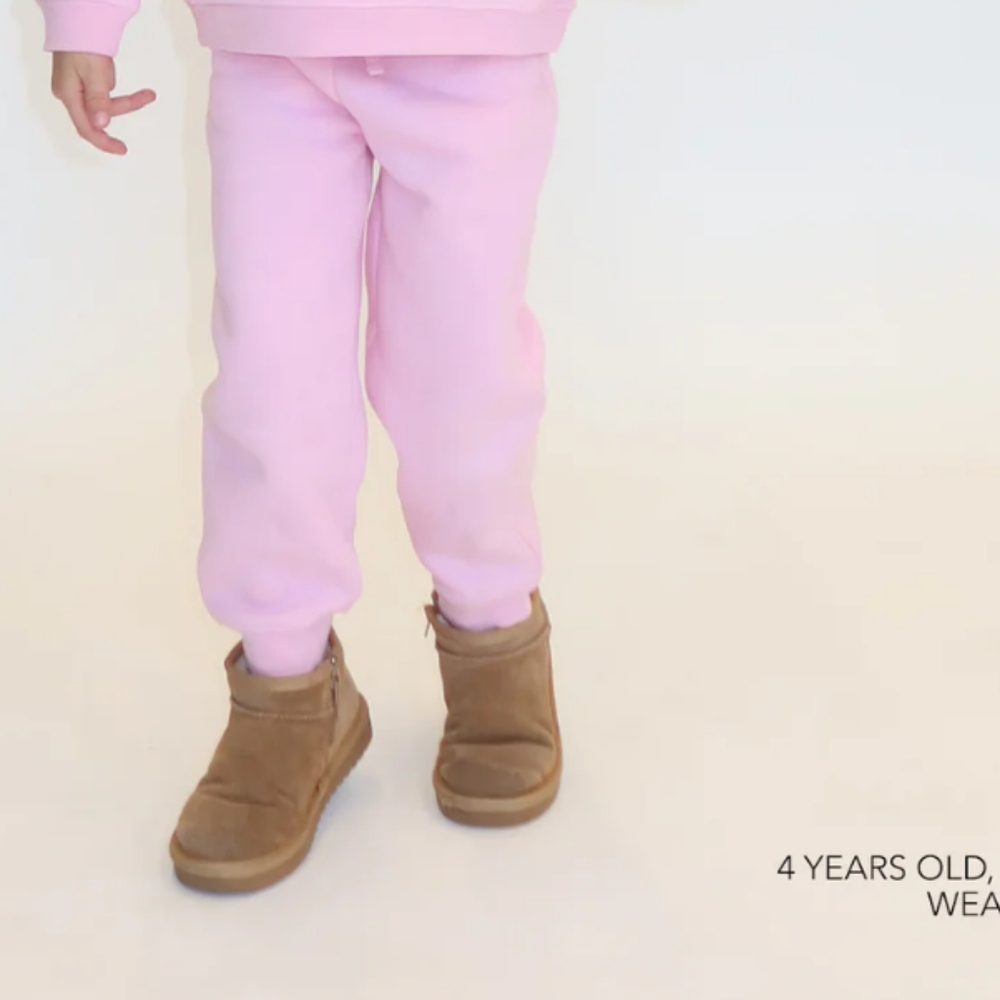 NWT BTL Kids Pink Sweatpants Size 12/14 (SMALL Fit)